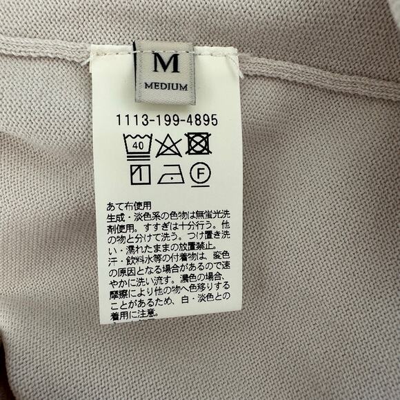 United Arrows Tokyo Knit Polo Shirt Men Medium Cotton Blend Minimalist Preppy - Picture 6 of 9
